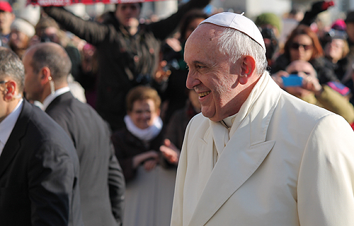 Pope_Francis_greets_pilgrims_during_the_Wednesday_general_audience_on_Jan_8_2014_Credit_Kyle_Burkhart_CNA_2_CNA_1_8_14
