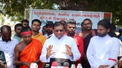 Mass Protest in Mannar Condemns Assault on Clergy and Citizens Over Wind Power Project