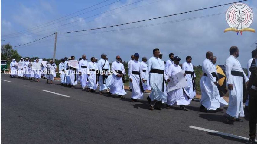 Peaceful Protest Held in Chemmani Seeking Justice for Mass Grave Victims