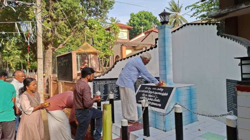 நவாலி புனித பேதுருவானவர் ஆலய குண்டுத்தாக்குதலில் கொல்லப்பட்டவர்களின் 31ஆம் ஆண்டு நினைவேந்தல்
